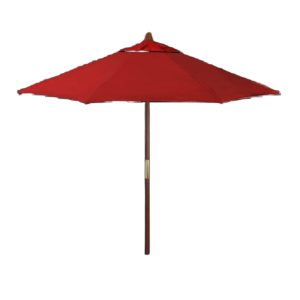Pool Umbrella – Premium Commercial – Hardwood Pole with Push Lift